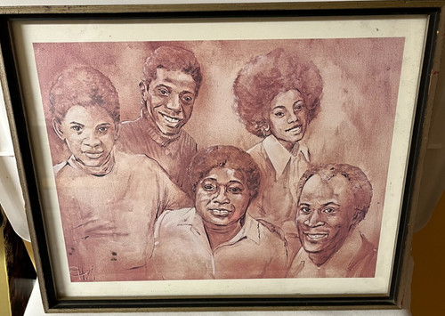 Framed w glass - 17",