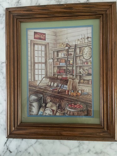 Framed wood picture 17 - x, 17"