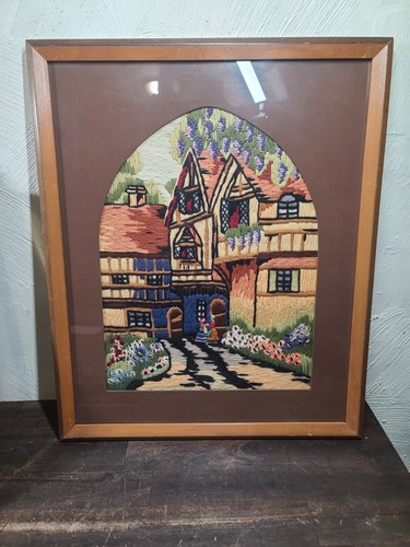 Vintage 1970s handmade - vintage, crewel