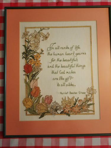 Cross stitch picture - cross, nicely