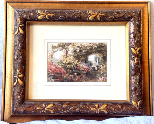Heavy ornate gold - ornate, frame