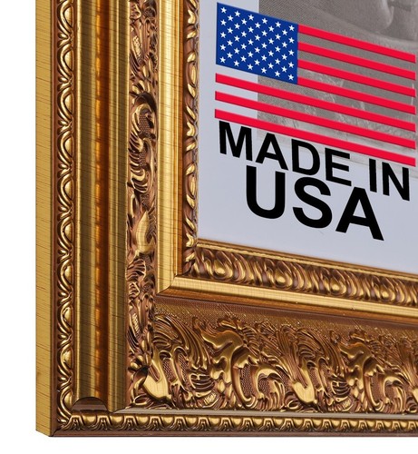 Gold ornate picture - gold,